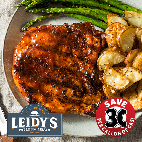 Fresh Leidy's Bone-In Center Cut Pork Chops or Country Style Ribs